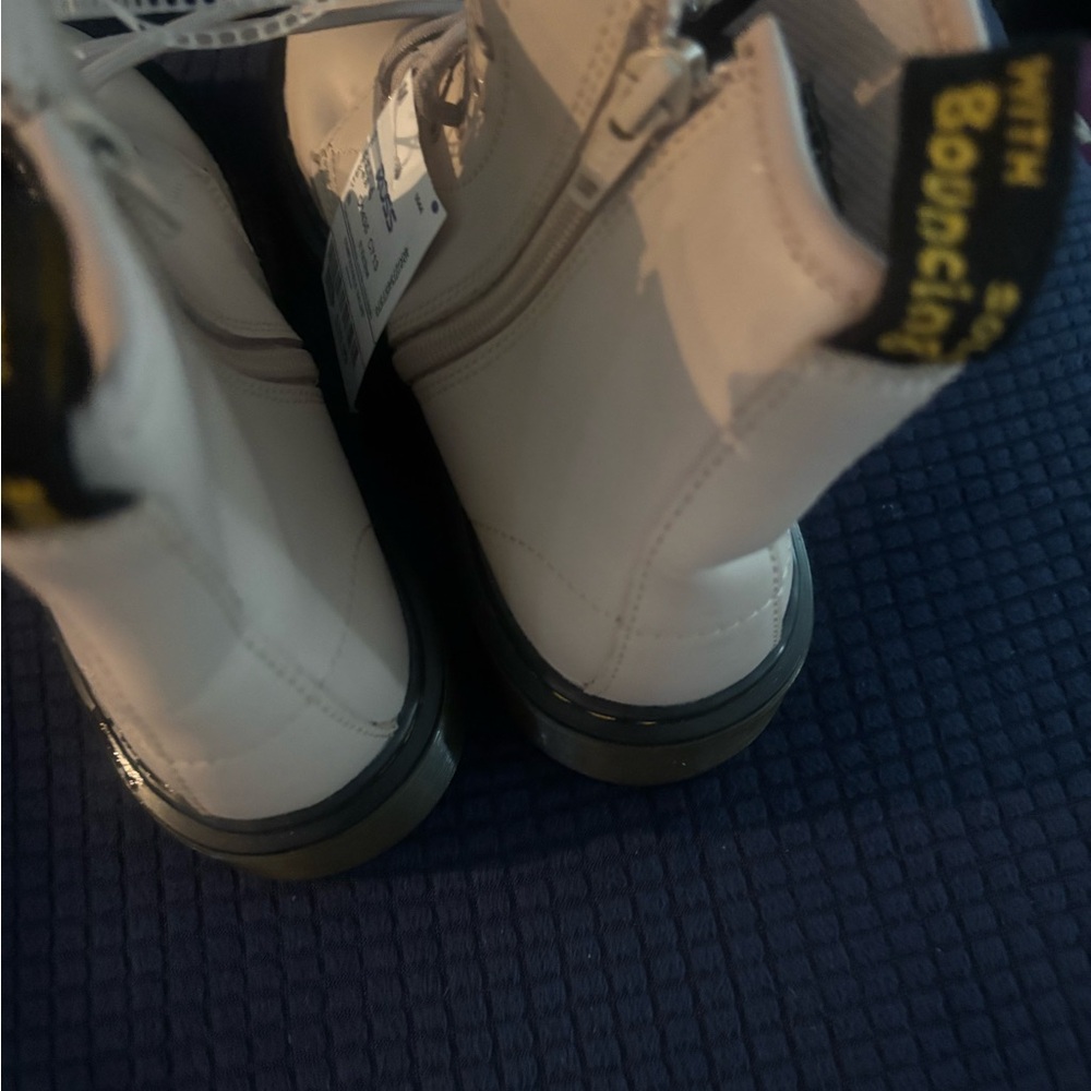 Dr. Martens Kids White Boots